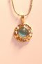 Steel Turquoise Stone Necklace