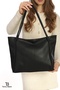 Original Large Volume Luxury Soft Leather Zippered Single Compartment Double Handle Large Hand Arm and Shoulder Bag - 6