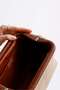 Heybes Women's Brown Piped Jute Straw Clutch Handbag - 5