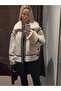 White Plush Oversize Biker Coat - 4