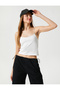 Cotton Undershirt Slim Cut Ribbed Crew Neck