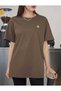 Air Plane Loose Die Printed Women Tshirt Comfortable Die Cotton Crewneck Summer Casual Wear - 4