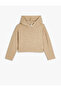 Viscose Blend Hooded Long Sleeve Sweatshirt