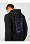 Basic Hooded Sweatshirt Far East Printed Long Sleeve