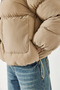 Women's Beige Hakim Collar Detailed Puffer Coat 2430 60351312 - 6