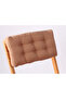 Luxury Bistro Kitchen Garden Chair Cushion with Backrest Brown (Cushion and Back Cushion) - 2