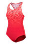 Sports Back Women's Swimmer Red Swimsuit - 3