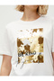 Short Sleeve T-Shirt Zebra Printed V Neck - 5