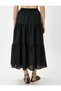 Tiered Midi Skirt with Elastic Waist - 4