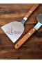 Wooden Handle Stainless Large Size Steel Spatula/Baklava Hamburger Dessert Digger Baklava Spatula No:3 - 5