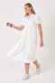 Women S Ruffled Lace-Up Neckline Wrap Dress - Comfortable and Modern Fit / Different Color Choices - 4