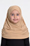 Milk Coffee Practical Instant Wearable Children's Hijab Bonnet Sandy Fabric Self-Boned 78_26