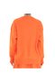 Orange Pleated Mini Skirt V-Neck Sweater Bottom Top Knitwear Set - 9