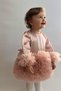 Girls Baby's Kids Dress Long Sleeve Tulle Tutu Special Occasion Party Birthday Princess Satin Evening Dress Clothes