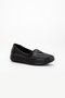 Large Size Genuine Leather Women's Daily Orthopedic Shoes with Black Embroidery on the Front - 5