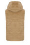Women's Beige Color Quilted Hooded Puffer Vest - 4