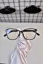 Black Square Tr90 Bone Transparent Women Men Unisex Blue Light Protection Screen Goggle Glasses - 3