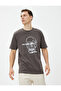Skull Embroidered T-Shirt Crew Neck Cotton Short Sleeve
