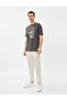 Skull Embroidered T-Shirt Crew Neck Cotton Short Sleeve - 2