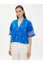 Ethnic Patterned Shirt Short Sleeve Classic Collar - 3
