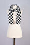 Checkered Patterned Knitwear Scarf - 2