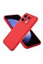 Redmi Note 13 Pro 5g Compatible Silicone Case - Flexible Pastel Color Cover with Camera Protection - Red