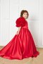 Red Girl's Evening Dress Red Rosetta - 3