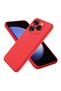 General Mobile Gm Era 30 Compatible Silicone Case - Flexible Cover with Camera Protection - Red