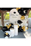 25 Pieces Black - White - Transparent Balloon with Confetti, Metallic Gold Balloon Quality Balloon Set - 3