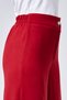 Red Wide Leg Palazzo Trousers Crepe Fabric Elastic Waist Comfortable Cut Women's - 7