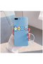 Apple iPhone 8 Plus Compatible Case Love Bear Silicone Case Light Blue