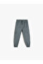 Jogger Cargo Pants Tie-Detail Waist Pocketed Cotton