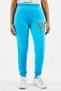 Women Sportswear Fit Brand Logo Training Pants, Light Blue