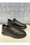 Ay 06 Men's Black Leather Lacing Detail Elastic Comfortable Comford Sports Style Casual Shoes - 2