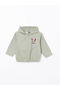 Lcw Kids Green Minnie Mouse Printed Girls Hooded Jacket - 2
