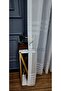 Elonora New 2 Layers Pleated Tulle Curtain with Silver Silver Spacing Stripe Silver Lurex - 3