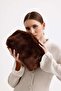 Heybes Women's Dark Brown Plush Teddy Clutch Bag - 2
