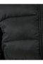 Water Repellent Hooded Puffer Coat with Pockets and Belted Collar and Faux Fur Detail - 7