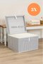 3 Pieces Multi-Purpose Box with Lid Scrap Mini Size 40*30*25 cm