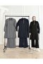Navy Blue Woven Double Set - Fabric Rope Detailed - 5