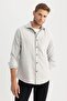 Regular Fit Lumberjack Pocket Detailed Basic Plain Long Sleeve Shirt A5515Ax23Au - 6