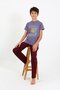 Boy's Short Sleeve Combed Cotton Pajama Suit 20758 Purple