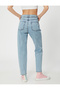 High Waist Jeans Slightly Skinny Leg - Mom Jeans - 4