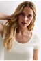 Square Collar T-Shirt & Blouse, Lycra Ribbed Camisole Fabric - 3