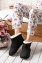 Women's Slippers Home Boots Winter Home Shoes with Effect Soft Silent Sole Red0001 - 2