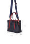 Women's Messenger Bag Navy Blue-Claret Red Us24731 - 7