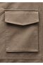 Parka with High Collar Pocket - 6