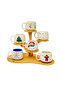 6-Piece Mixed New Year's Mug Set, Handmade Ceramic Mug, Ceramic Cup, Double Turkish Coffee