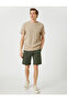 Basic Bermuda Shorts Cotton Pocket Buttoned