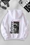 Unisex Men's and Women's Wht Not Relieve Printed Custom Hooded Sweatshirt